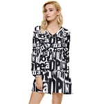 Punk Lives Tiered Long Sleeve Mini Dress