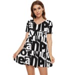 Punk Lives Tiered Short Sleeve Mini Dress