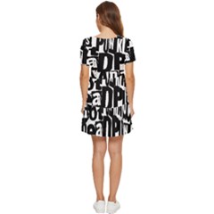 Tiered Short Sleeve Babydoll Dress 