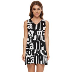 Tiered Sleeveless Mini Dress 