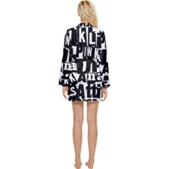 Long Sleeve Satin Robe 
