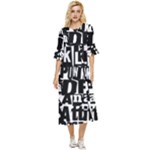 Punk Lives Double Cuff Midi Dress