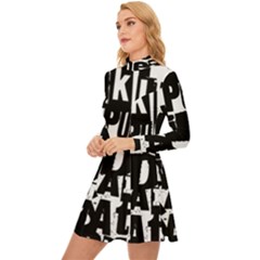 Long Sleeve Velour Longline Dress 