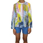 Graffiti Graphic Kids  Long Sleeve Swimwear