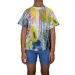 Graffiti Graphic Kids  Short Sleeve Swimwear