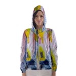 Graffiti Graphic Women s Hooded Windbreaker