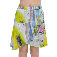 Chiffon Wrap Front Skirt 