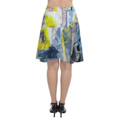 Chiffon Wrap Front Skirt 