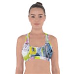 Graffiti Graphic Cross Back Sports Bra