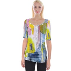 Wide Neckline T-Shirt 
