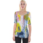 Graffiti Graphic Wide Neckline Tee