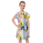 Graffiti Graphic Kids  Drop Waist Dress