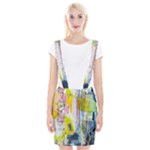 Graffiti Graphic Braces Suspender Skirt