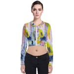 Graffiti Graphic Long Sleeve Zip Up Bomber Jacket