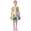 Kids  Short Sleeve Velvet Dress 
