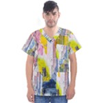 Graffiti Graphic Men s V-Neck Scrub Top