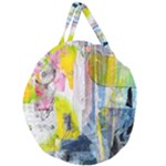 Graffiti Graphic Giant Round Zipper Tote