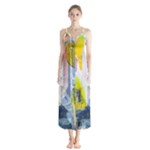 Graffiti Graphic Button Up Chiffon Maxi Dress