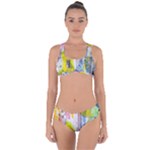Graffiti Graphic Criss Cross Bikini Set
