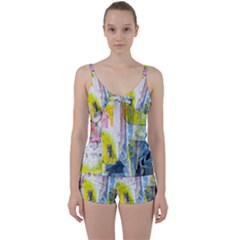 Tie Front Two Piece Tankini 