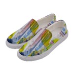 Graffiti Graphic Women s Canvas Slip Ons