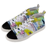 Graffiti Graphic Men s Mid-Top Canvas Sneakers