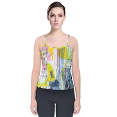 Velvet Spaghetti Strap Top 