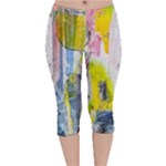 Graffiti Graphic Velvet Capri Leggings 