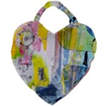 Graffiti Graphic Giant Heart Shaped Tote