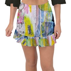 Fishtail Mini Chiffon Skirt 