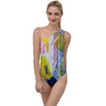 Graffiti Graphic To One Side Swimsuit