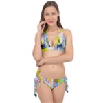 Graffiti Graphic Tie It Up Bikini Set