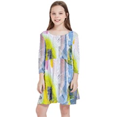 Kids  Quarter Sleeve Skater Dress 