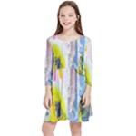 Graffiti Graphic Kids  Quarter Sleeve Skater Dress