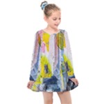 Graffiti Graphic Kids  Long Sleeve Dress