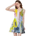 Graffiti Graphic Inside Out Racerback Dress