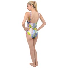 Cross Front Low Back Swimsuit 