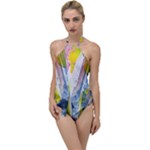 Graffiti Graphic Go with the Flow One Piece Swimsuit