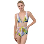 Graffiti Graphic Tied Up Two Piece Swimsuit