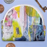 Graffiti Graphic Horseshoe Style Canvas Pouch