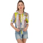 Graffiti Graphic Tie Front Shirt 