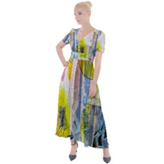 Button Up Short Sleeve Maxi Dress 