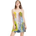Graffiti Graphic Summer Frill Dress