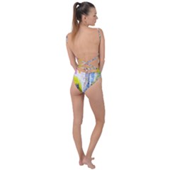 Tie Strap One Piece Swimsuit 