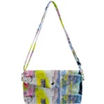 Graffiti Graphic Removable Strap Clutch Bag