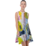 Graffiti Graphic Frill Swing Dress