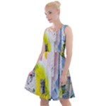 Graffiti Graphic Knee Length Skater Dress