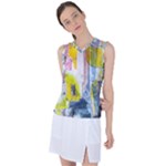 Graffiti Graphic Women s Sleeveless Sports Top