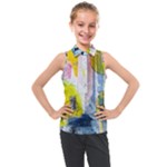 Graffiti Graphic Kids  Sleeveless Polo Tee