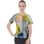 Graffiti Graphic Women s Sport Raglan Tee